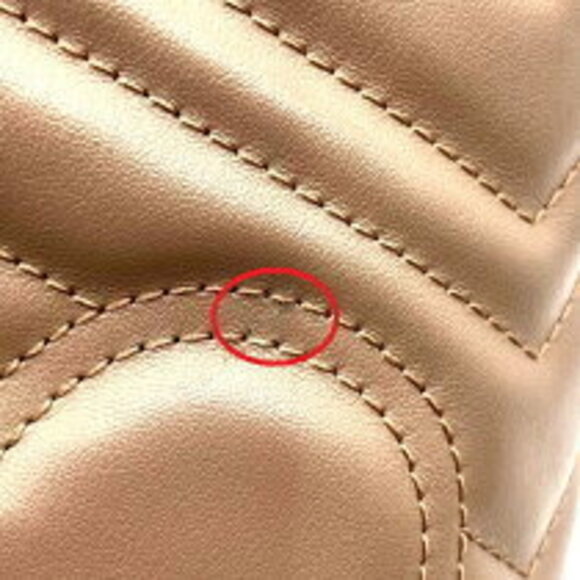 Gucci GG Marmont Bucket Bag pink Beige leather shoulder - Picture 8 of 11